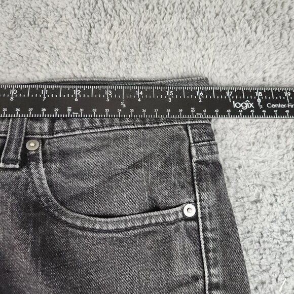 Urban Pipeline Jeans Men' 32x32 Black Straight Slim Denim Cotton Stretch Gothic - Picture 3 of 11